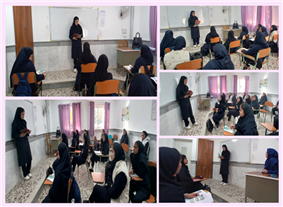 معرفی و خوانش بخشی از کتاب" خاطرات حجاب من" توسط عضو در دبیرستان شهید لرملکار